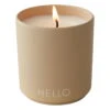 Design Letters Duftkerze, Groß, Beige -Innendekorationen 10107001BEIGEHELLO