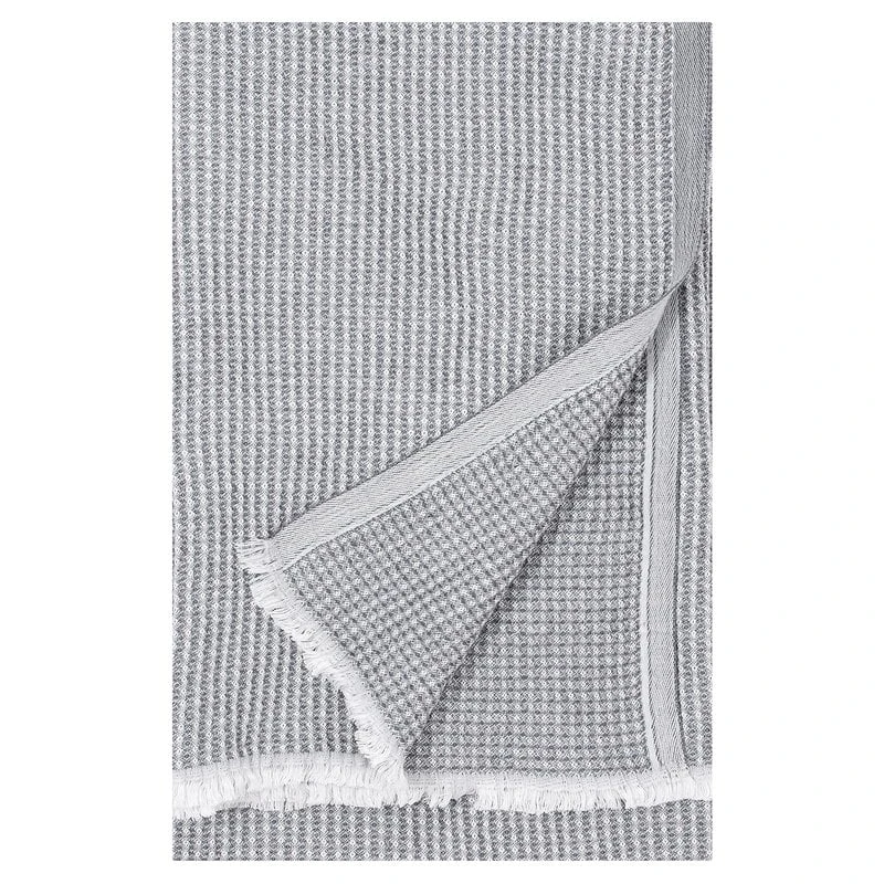 Maija Decke, Weiß/grau 3 Maija Decke, Weiß/grau