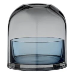 AYTM Windlicht Tota, Schwarz-blau