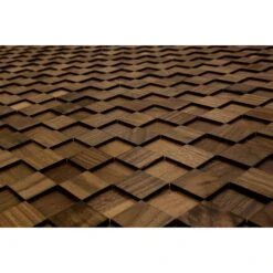 Wodewa Holzmosaik 30 Nussbaum 300 X 300 Mm, Stärke: 2 Mm - 6 Mm, 1 Matte -Innendekorationen 12 1004