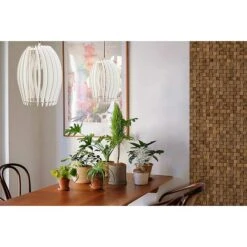 Wodewa Holzmosaik 30 Nussbaum 300 X 300 Mm, Stärke: 2 Mm - 6 Mm, 1 Matte -Innendekorationen 12 1006