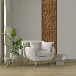 Wodewa Holzmosaik 30 Nussbaum 300 X 300 Mm, Stärke: 2 Mm - 6 Mm, 1 Matte -Innendekorationen 12 1007