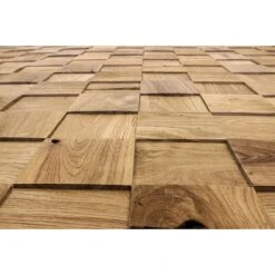 Wodewa Holzmosaik 100 Eiche 300 X 300 Mm, Stärke: 3 Mm - 6 Mm, 1 Matte -Innendekorationen 12 1030