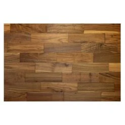 Wodewa Echtholzriemchen 200 Nussbaum 200 X 50 Mm, 2 Mm - 6 Mm, 1 M², Strukturiert UV-geölt