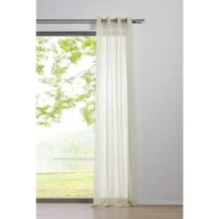 Ösenschal Transparent B X H: 135 X 300 Cm, 100 % Polyester, Ecru
