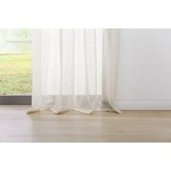Ösenschal Transparent B X H: 135 X 300 Cm, 100 % Polyester, Ecru -Innendekorationen 12 112