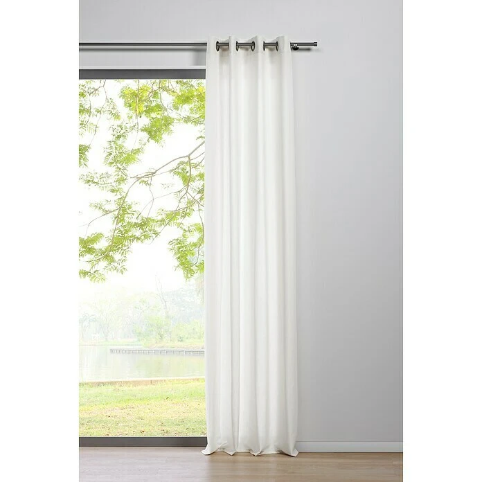 Ösenschal Mood B X H: 135 X 245 Cm, 100 % Polyester, Weiß 3 Ösenschal Mood B X H: 135 X 245 Cm, 100 % Polyester, Weiß