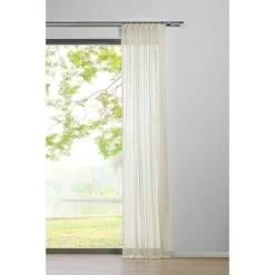 Schlaufenschal Transparent B X H: 135 X 245 Cm, 100 % Polyester, Ecru -Innendekorationen 12 173