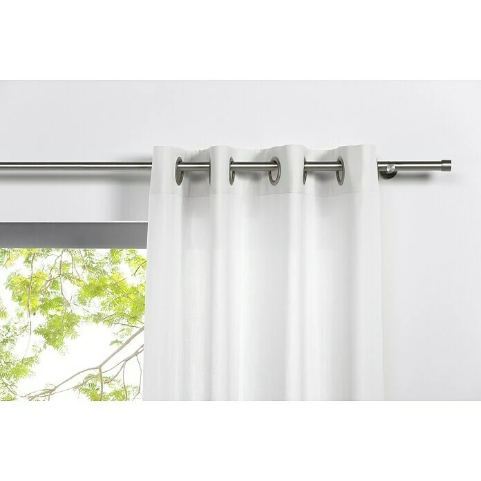 Ösenschal Mood B X H: 135 X 245 Cm, 100 % Polyester, Weiß 4 Ösenschal Mood B X H: 135 X 245 Cm, 100 % Polyester, Weiß – Bild 2