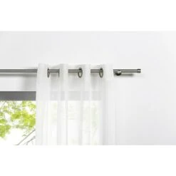 Ösenschal Transparent B X H: 135 X 245 Cm, 100 % Polyester, Weiß -Innendekorationen 12 193