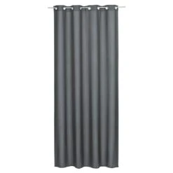 Elbersdrucke Ösenschal Lino Anthrazit, 140 X 255 Cm, 100 % Polyester