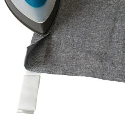 Elbersdrucke Ösenschal Lino Anthrazit, 140 X 255 Cm, 100 % Polyester -Innendekorationen 12 226