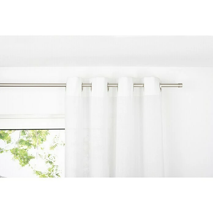 Ösenschal Breeze B X H: 135 X 300 Cm, 100 % Polyester, Weiß 3 Ösenschal Breeze B X H: 135 X 300 Cm, 100 % Polyester, Weiß