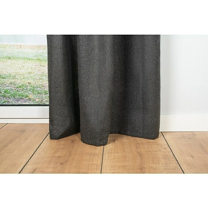 Schlaufenschal Chalet B X H: 135 X 300 Cm, 100 % Polyester, Anthrazit 7 Schlaufenschal Chalet B X H: 135 X 300 Cm, 100 % Polyester, Anthrazit – Bild 5