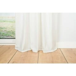 Schlaufenschal Leinen-Look B X H: 135 X 245 Cm, 100 % Polyester, Weiß -Innendekorationen 12 287