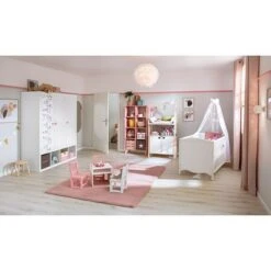 Elbersdrucke Ösenschal Lino Rosa, 140 X 255 Cm, 100 % Polyester -Innendekorationen 12 296