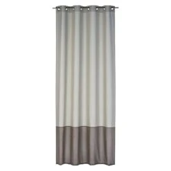 Elbersdrucke Ösenschal Dualino 140 X 255 Cm, 100 % Polyester, Taupe/Braun