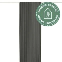 Elbersdrucke Verdunkelungsvorhang Midnight 140 X 255 Cm, 100 % Polyester, Dunkelgrau