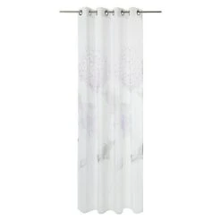 Expo Ambiente Ösenschal Merle 135 X 245 Cm, 100 % Polyester, Weiß/Lila