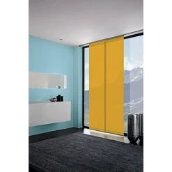 Expo Ambiente Flächenvorhang Basic Gold, 100 % Polyester, B X H: 60 X 300 Cm