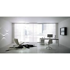 Expo Ambiente Flächenvorhang Space 60 X 300 Cm, Weiß, 100 % Polyester -Innendekorationen 12 459