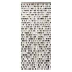 Conacord Perlenvorhang Tube Schwarz/Grau/Beige, 90 X 200 Cm, Kunststoff