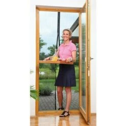 Insektenschutzvorhang Moskito Click Schwarz, 100 X 210 Cm