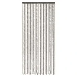 Conacord Dekovorhang Flauschi Silber/Weiß, 100 X 200 Cm, 100 % Polyester