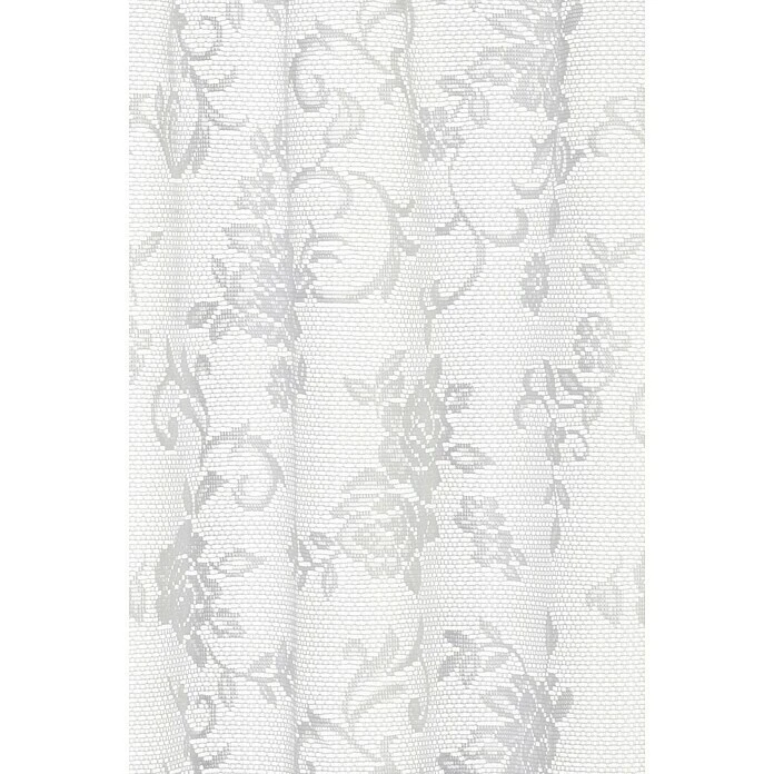 Elbersdrucke Bistrogardine Rosanne 160 X 45 Cm, 100 % Polyester, Floral, Weiß 4 Elbersdrucke Bistrogardine Rosanne 160 X 45 Cm, 100 % Polyester, Floral, Weiß – Bild 2