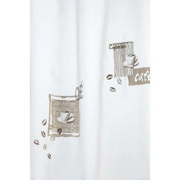 Elbersdrucke Cafehaus-Gardine Café 140 X 48 Cm, 100 % Polyester, Braun/Weiß 5 Elbersdrucke Cafehaus-Gardine Café 140 X 48 Cm, 100 % Polyester, Braun/Weiß – Bild 3