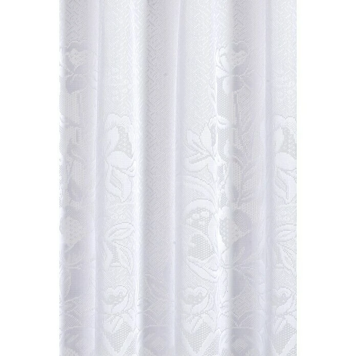 Elbersdrucke Cafehaus-Gardine B X H: 160 X 60 Cm, Weiß, Floral, 100 % Polyester 5 Elbersdrucke Cafehaus-Gardine B X H: 160 X 60 Cm, Weiß, Floral, 100 % Polyester – Bild 3