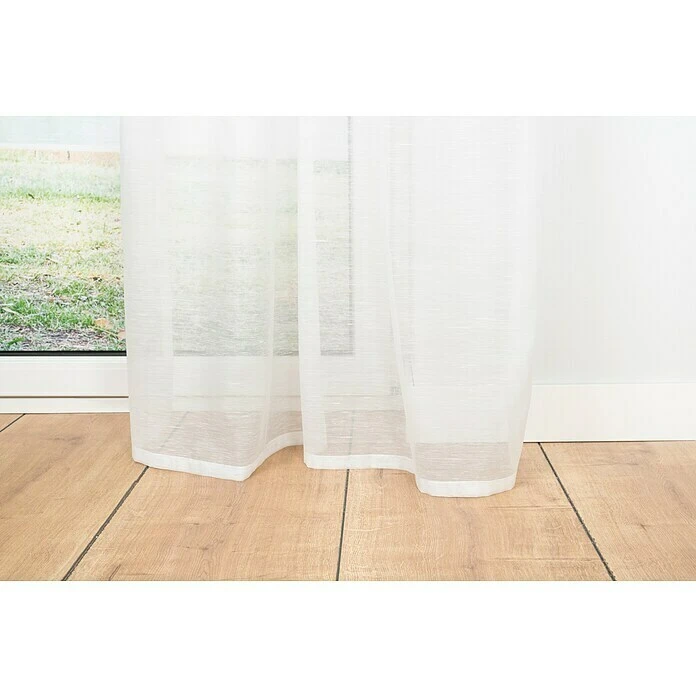 Ösenschal Soft B X H: 135 X 300 Cm, 100 % Polyester, Weiß 4 Ösenschal Soft B X H: 135 X 300 Cm, 100 % Polyester, Weiß – Bild 2