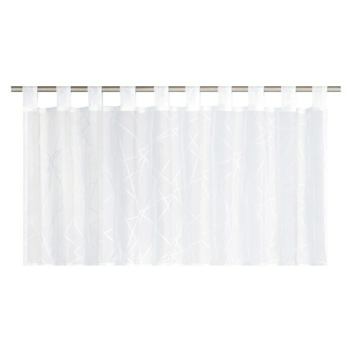 Elbersdrucke Bistrogardine Crossover 140 X 48 Cm, 100 % Polyester, Weiß 3 Elbersdrucke Bistrogardine Crossover 140 X 48 Cm, 100 % Polyester, Weiß