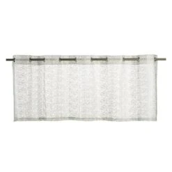 Elbersdrucke Bistrogardine Network 140 X 48 Cm, 100 % Polyester, Allover, Offwhite