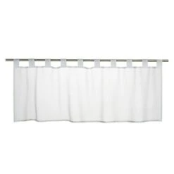 Elbersdrucke Bistrogardine Basic 140 X 48 Cm, 100 % Polyester, Uni, Weiß