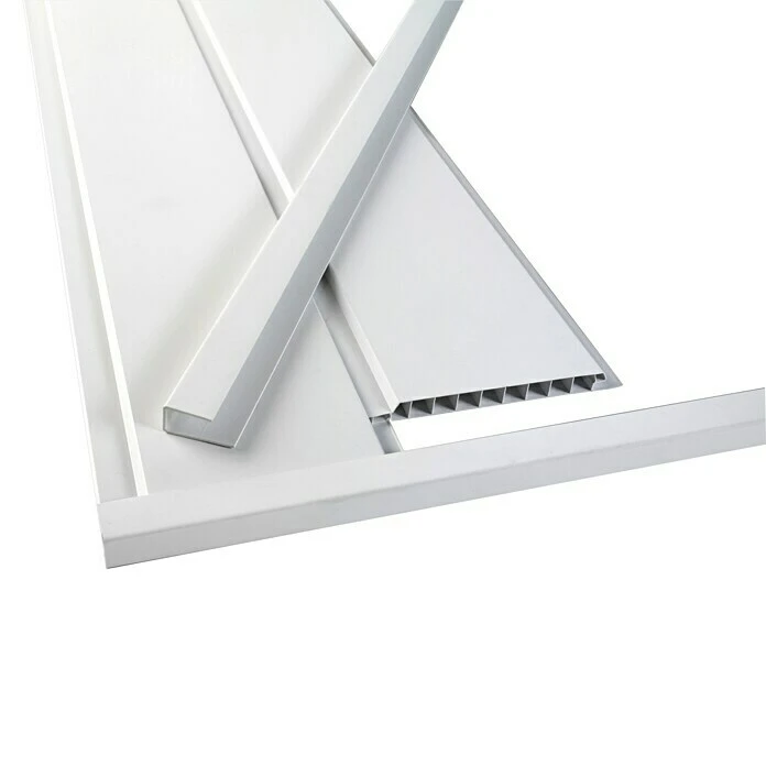 BaukulitVox Basic-Line Verkleidungspaneel B10 Weiß, 3.000 X 108 X 8 Mm 4 BaukulitVox Basic-Line Verkleidungspaneel B10 Weiß, 3.000 X 108 X 8 Mm – Bild 2