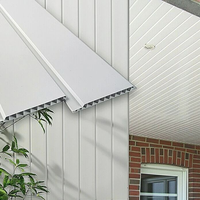 BaukulitVox Basic-Line Verkleidungspaneel B10 Weiß, 3.000 X 108 X 8 Mm 5 BaukulitVox Basic-Line Verkleidungspaneel B10 Weiß, 3.000 X 108 X 8 Mm – Bild 3