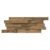 Indo Holzpaneel 3D Wall Nature Teak, 500 X 200 X 10 Mm, 10 Paneele -Innendekorationen 12 625