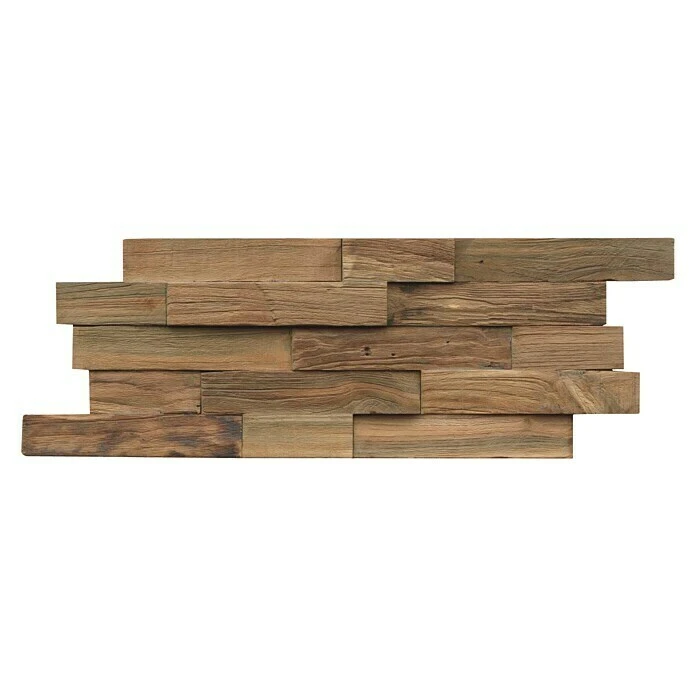 Indo Holzpaneel 3D Wall Nature Teak, 500 X 200 X 10 Mm, 10 Paneele 3 Indo Holzpaneel 3D Wall Nature Teak, 500 X 200 X 10 Mm, 10 Paneele