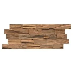 Indo Holzpaneel 3D Wall Nature Bangkirai, 500 X 200 X 18 Mm, 5 Paneele