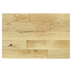 Wodewa Echtholzriemchen 1000 Eiche Rustikal 1.000 X 100 Mm, Stärke: 3 Mm - 6 Mm, Strukturiert UV-geölt, Verklebung -Innendekorationen 12 723