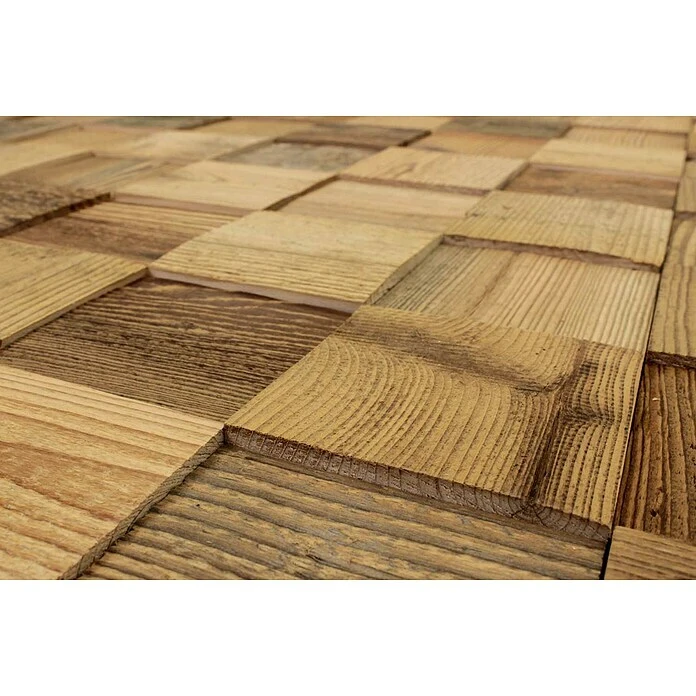 Wodewa Holzmosaik 100 Original Altholz 300 X 300 Mm, Stärke: 3 Mm - 6 Mm, 1 Matte 5 Wodewa Holzmosaik 100 Original Altholz 300 X 300 Mm, Stärke: 3 Mm - 6 Mm, 1 Matte – Bild 3