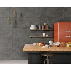 Palram - Innovera Décor Wandpaneel Urbanzement Dunkelgrau, 62 X 40 Cm -Innendekorationen 12 769