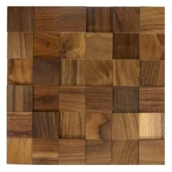 Wodewa Holzmosaik 50 Nussbaum 300 X 300 Mm, Stärke: 2 Mm - 6 Mm, 1 Matte
