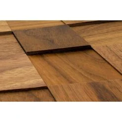 Wodewa Holzmosaik 50 Nussbaum 300 X 300 Mm, Stärke: 2 Mm - 6 Mm, 1 Matte -Innendekorationen 12 773