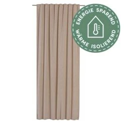 Elbersdrucke Verdunkelungsvorhang Sundown Beige, B X H: 140 X 255 Cm, 100% Polyester