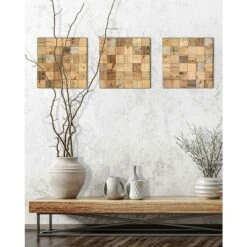 Wodewa Holzmosaik 50 Original Altholz 300 X 300 Mm, Stärke: 5 Mm - 8 Mm, 1 Matte -Innendekorationen 12 829