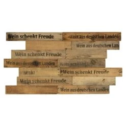 Wodewa Echtholzriemchen Weinkisten-Design 480 X 80 Mm, Stärke: 6 Mm - 7 Mm, 0,5 M²