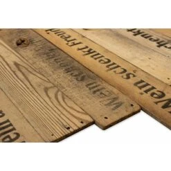 Wodewa Echtholzriemchen Weinkisten-Design 480 X 80 Mm, Stärke: 6 Mm - 7 Mm, 0,5 M² -Innendekorationen 12 842