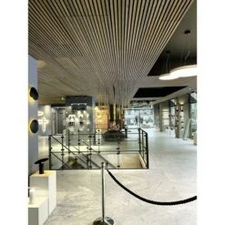 FibroTech Akustikpaneel Basic Walnut, 2.440 X 605 X 22 Mm, 1 Paneel -Innendekorationen 12 848